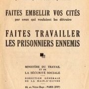 Brochure pour l'emploi de prisonniers de guerre allemands en France - (...)