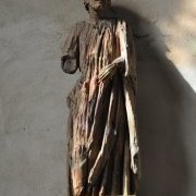 Statue de Saint Barthélémy de l'église de Paimpont