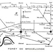 Carte de la Forêt de Brocéliande