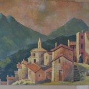 Village d'Evisa (Corse) de Fernand Jaillet