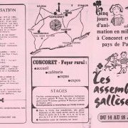 Programme des Assemblées Gallèses 1982