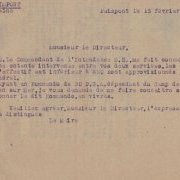 Lettre du maire de Paimpont du 16 février 1946 à propos du commando de P.G.A. (...)