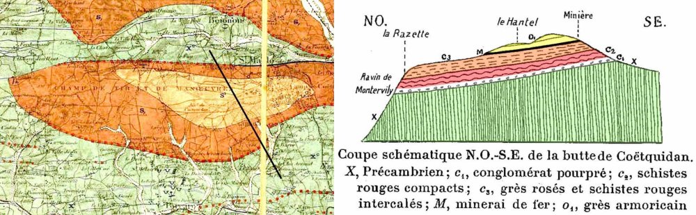 Fig. 120 – Coëtquidan – Contexte géologique