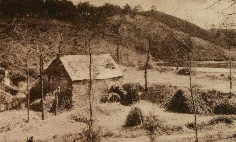 Le moulin et l'étang dans les années vingt