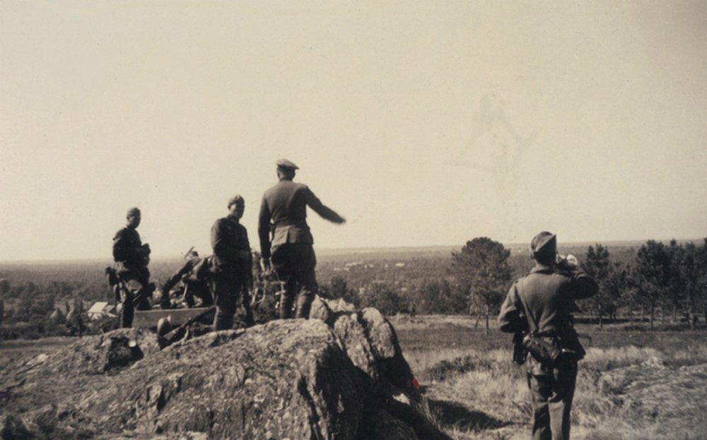 Tournée d'inspection des terrains en 1941