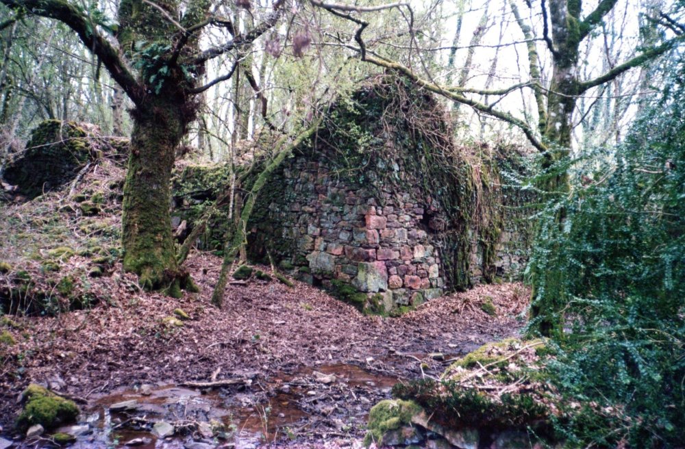Maison en ruine dans le village de Treslan en 1988 