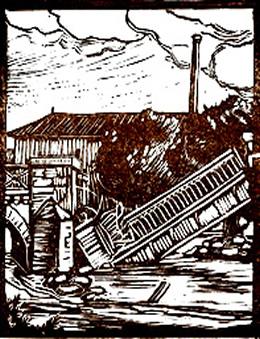 Pont détruit - Illustration pour Kammdro an Ankoù