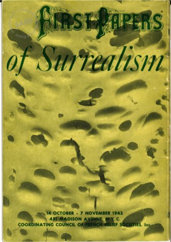 Couverture du catalogue de l'exposition "First papers of Surrealism"