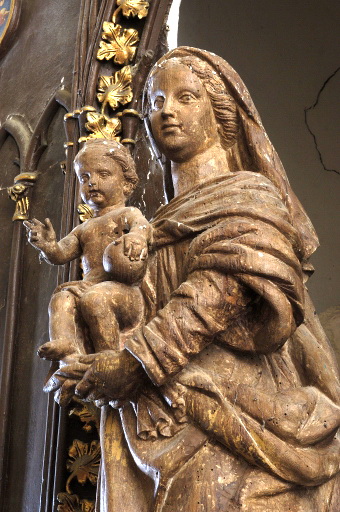 La statue de "Notre-Dame de Paimpont" à Bazouges-sous-Hédé