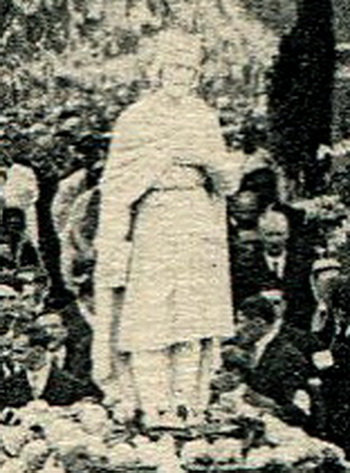 Statue de Judicaël réalisée pour la fête du 27 septembre 1925