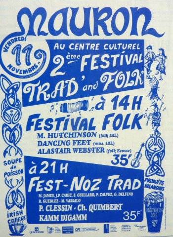 Affiche du festival folk de Mauron (1983)