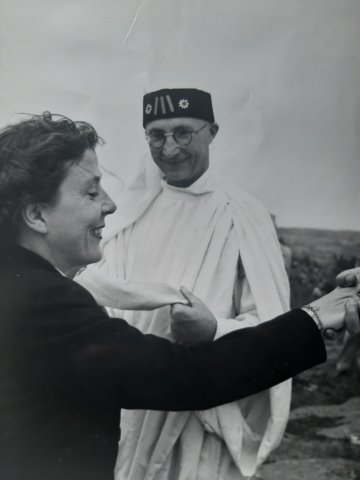 Angèle Vannier est sacrée Barde à la Gorsedd de 1951 