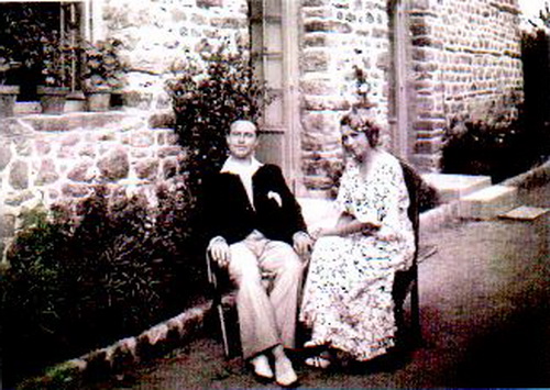 Geneviève et René Zaepffel au Manoir du Tertre