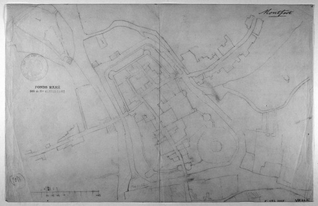 Plan de l'ancien château de Montfort