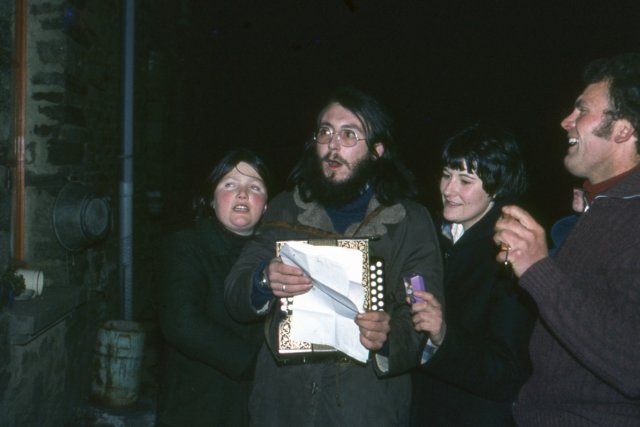 Monique Bouëtel et Patrick Lebrun à Mauron au début des années 1980