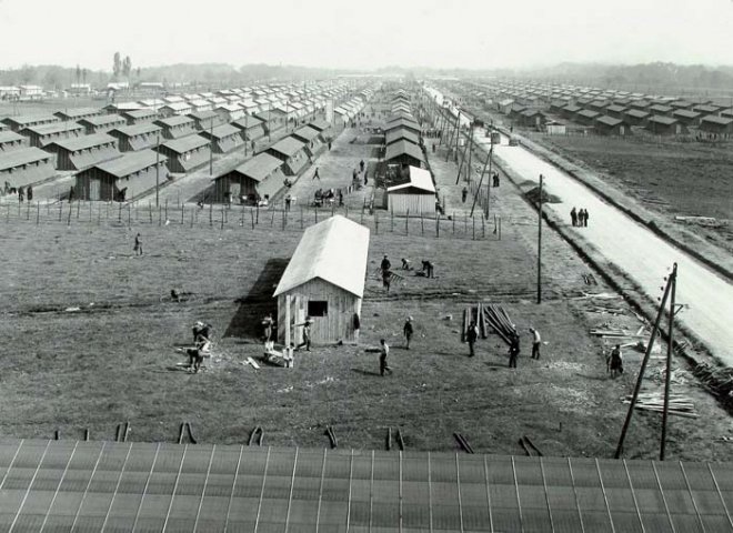 Camp de réfugiés espagnols d'Argelès-sur-Mer en 1939