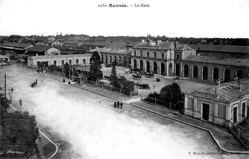 La gare de Rennes vers 1900