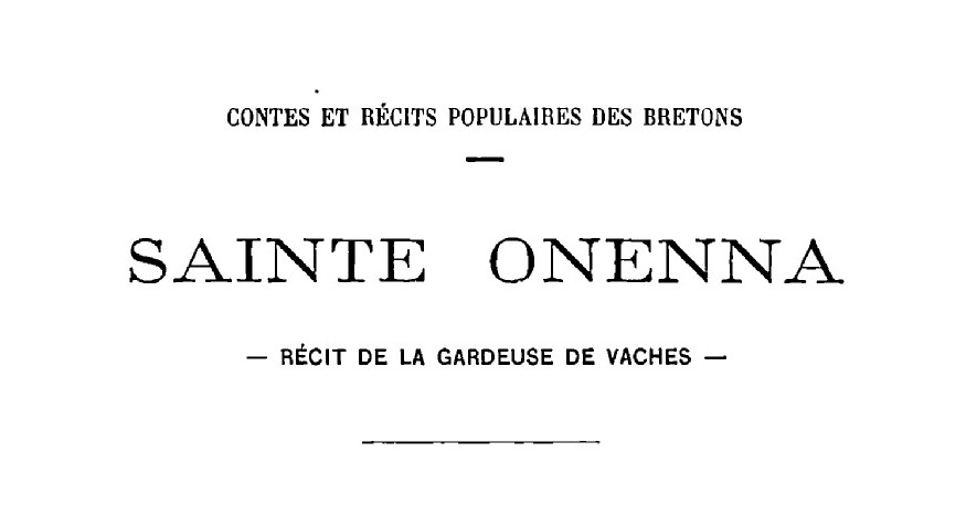 Sainte Onenna - Revue de Bretagne et de Vendée