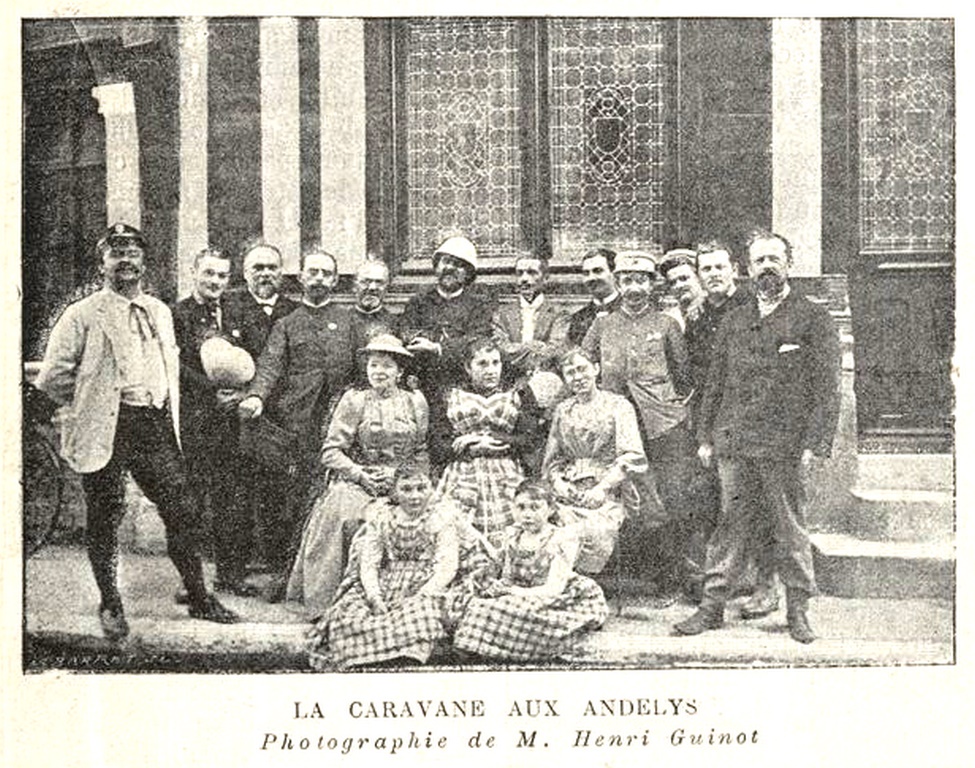 Les participants de la caravane de 1891 avec le docteur Vélo